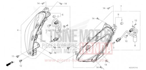 CLIGNOTANT AVANT NSC110M de 2021
